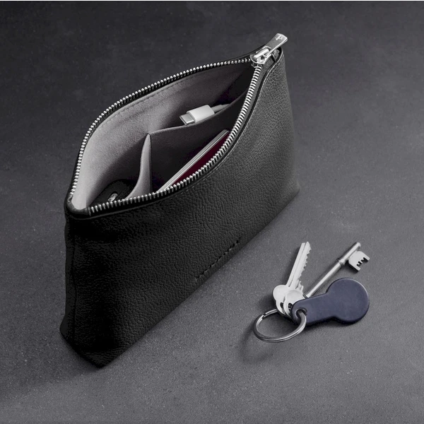 Woolnut Leather Pouch kožené pouzdro černé - Organizéry - Obrázek O768000701
