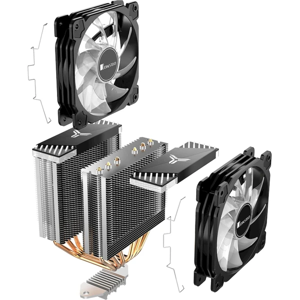 Jonsbo CR-2000 GT Dual Tower ARGB černý - Chladiče - Obrázek O7AC000K01