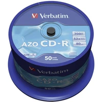 VERBATIM CD-R(50 ks)Spindle/Crystal/DLP/52x/700MB - Optické disky