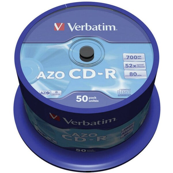 VERBATIM CD-R(50 ks)Spindle/Crystal/DLP/52x/700MB