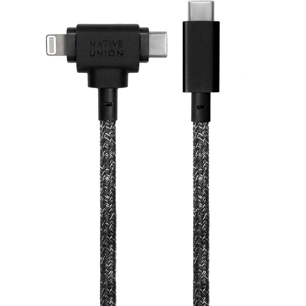 Native Union Belt Universal Cable (USB-C – Lighting/USB-C) 1,5 m, cosmos - Kabely a redukce - Obrázek O842000J01