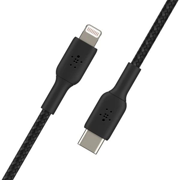 Belkin BOOST Charge Braided USB-C/Lightning napájecí kabel 2m černý - Kabely a redukce - Obrázek O889400301