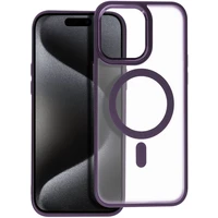 Smarty Matte Mag kryt s MagSafe iPhone 15 Pro Max fialový - Pouzdra