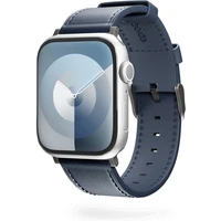 Epico Watch kožený řemínek pro Apple Watch 42/44/45/49mm modrý - Řemínky