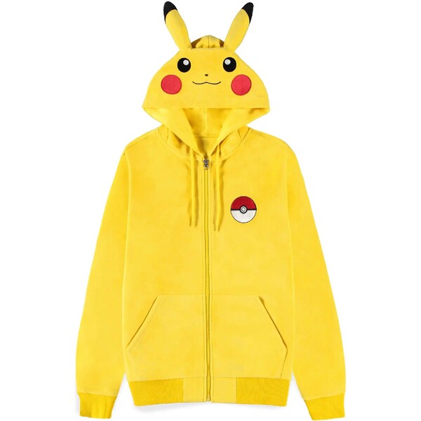 Mikina s oušky Pokémon - Pikachu M Žlutá