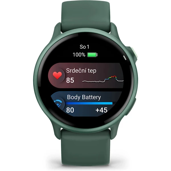 Garmin vívoactive 6 Metallic Jasper Green s řemínkem Jasper Gree - Chytré hodinky - Obrázek O8NE000J01
