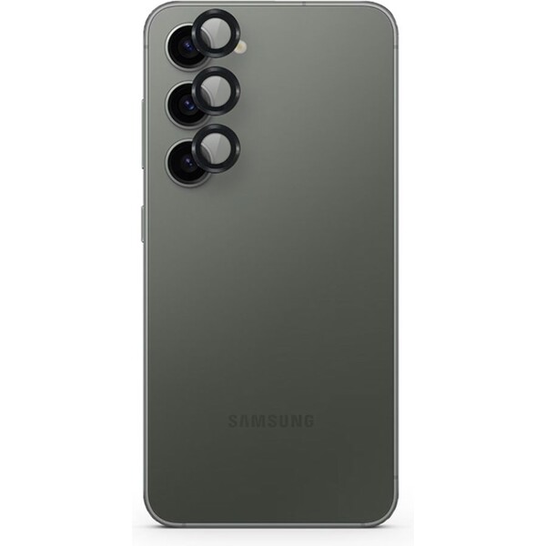 Epico hliníkové ochranné sklo na čočky fotoaparátu pro Samsung Galaxy S25+ 5G - černé Černá