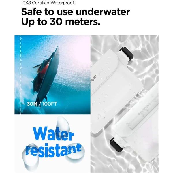 Spigen Aqua Shield WaterProof Waist Bag A620 2 Pack bílý - Pouzdra - Obrázek O9N5000701