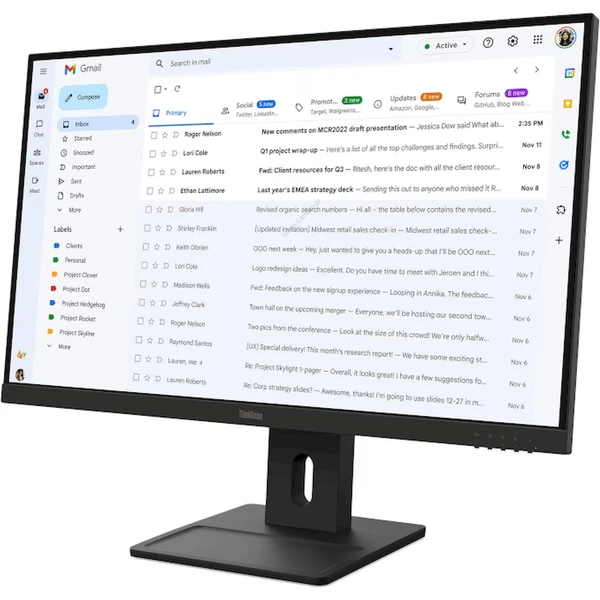 Lenovo ThinkVision E27-40 monitor 27" - Monitory - Obrázek O9OI000K01