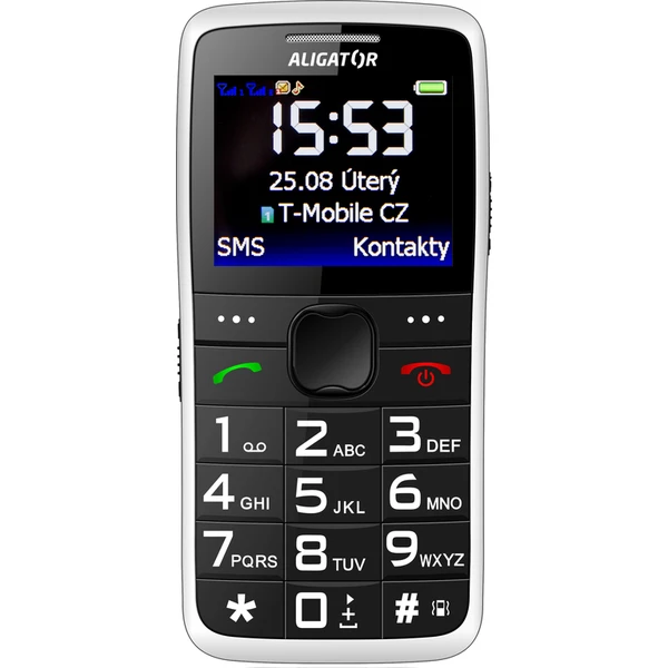 ALIGATOR A675 Senior bílý + stolní nabíječka - Mobilní telefony - Obrázek O9PL600301
