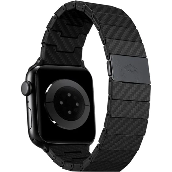 Pitaka Carbon Fiber řemínek Apple Watch 49/45/44/42 mm černý - Řemínky - Obrázek O9PM600301