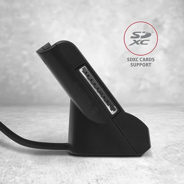 AXAGON CRESM2 USB externí čtečka 4slot Smart card/ID card + SD/microSD/SIM - Čtečky paměťových karet - Obrázek O9ZHF00101