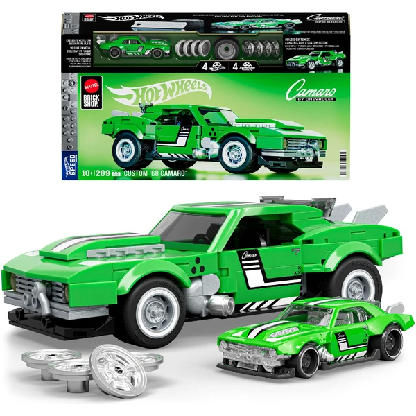 Mattel Brick Shop sestavitelný model Hot Wheels - Custom 68 Camaro (Speed series) - Stavebnice - Obrázek OA6L000K01
