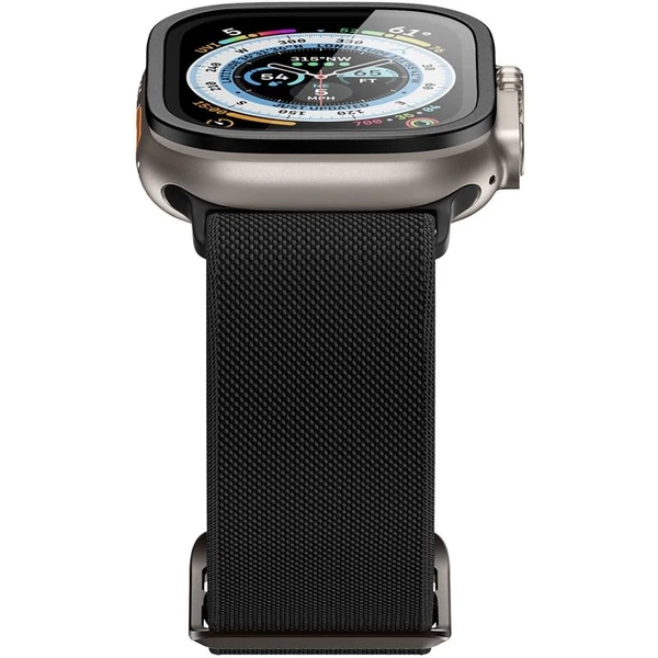 Spigen Glass tR Slim Pro 1 Pack tvrzené sklo Apple Watch Ultra 2/Ultra 49mm černé - Ochranné folie a skla - Obrázek OAJA000601