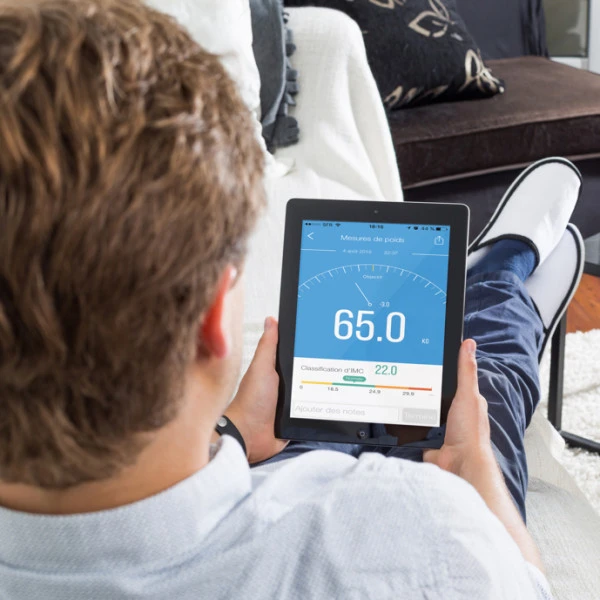 iHealth FIT HS2S chytrá váha bílá - Chytré váhy - Obrázek OAK6100301