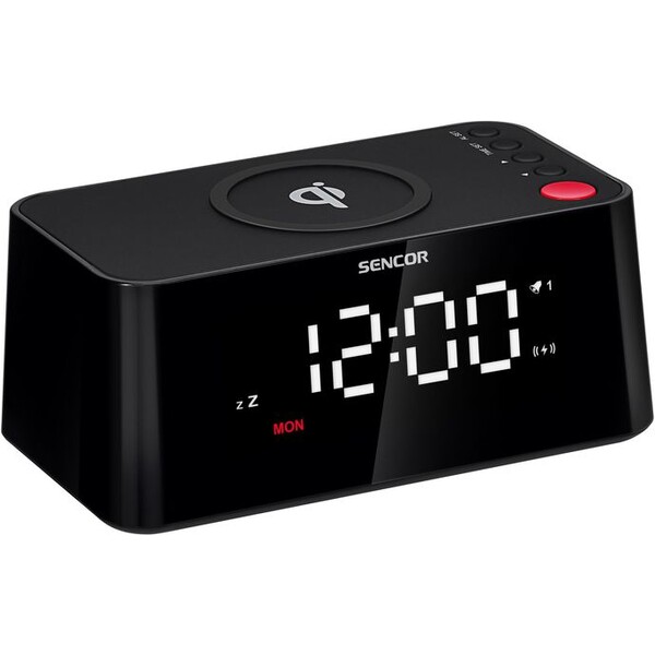 Sencor SDC 7600 Qi Digitální budík s rychlou bezdrátovou nabíječkou