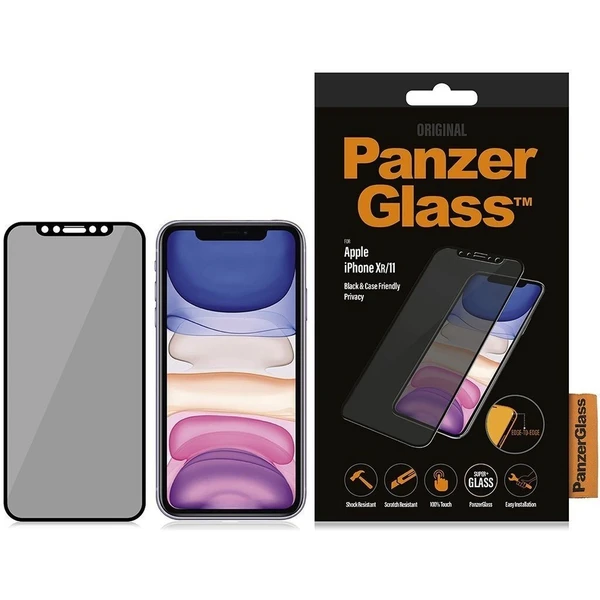 PanzerGlass Edge-to-Edge Privacy Apple iPhone Xr/11 černé - Ochranné folie a skla - Obrázek OBAT000301