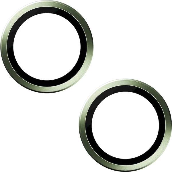 PanzerGlass HoOps ochranné kroužky Apple iPhone 15/15 Plus - zelený hliník - Ochranné folie a skla - Obrázek OBD1000O01