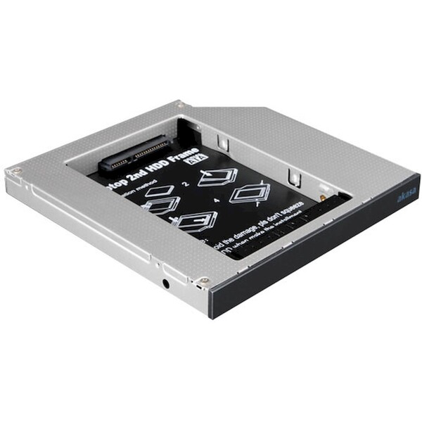 AKASA redukce pro 2,5" HDD místo IDE mech. v NB (AK-OA2SDE-BKV2)