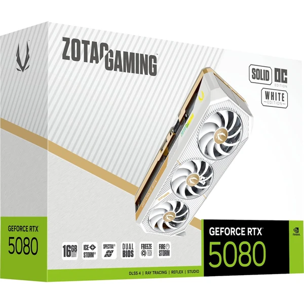 ZOTAC NVIDIA GeForce RTX 5080 SOLID OC White Edition - Grafické karty - Obrázek ODLI000K01