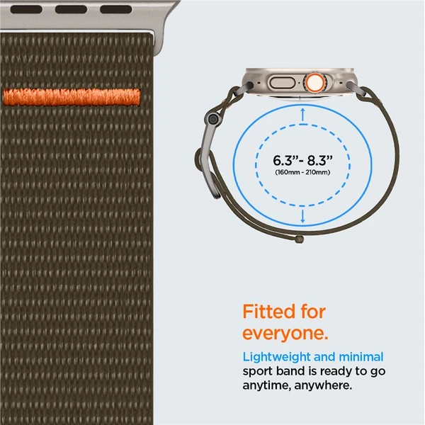 Spigen DuraPro Flex Ultra řemínek Apple Watch 49/46/45/44/42mm zelený - Řemínky - Obrázek OEC5000L01