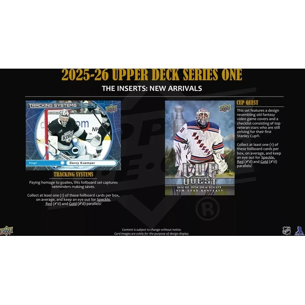Hokejové karty 2025-26 Upper Deck Series 1 Hockey Hobby Balíček - Hokejové karty - Obrázek OG4K000K01