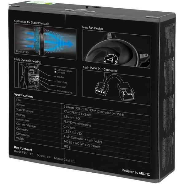 Arctic BioniX P140 - Ventilátory pro PC - Obrázek OGRR600301