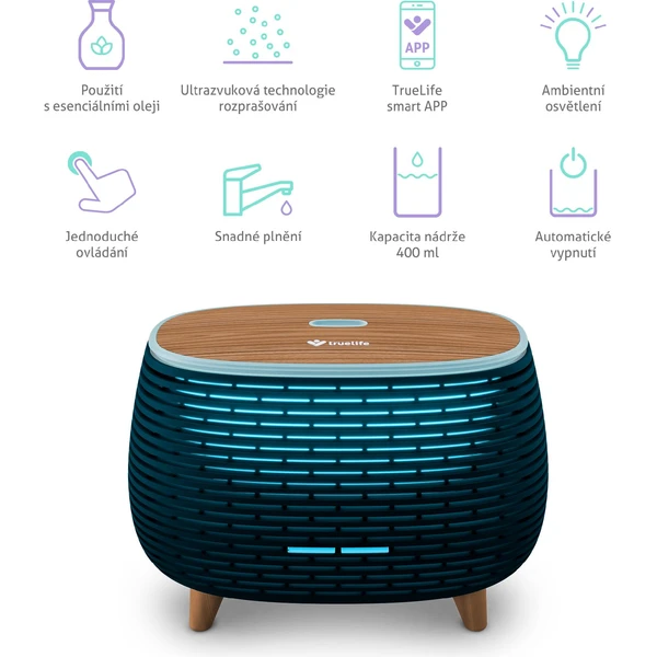 TrueLife AIR Diffuser D6 aroma difuzér s Wi-Fi - Zvlhčovače vzduchu - Obrázek OHUL000K01