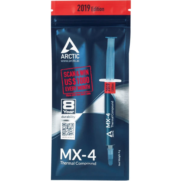 Arctic MX-4 2019 (4g) - Teplovodivé pasty a pásky - Obrázek OHY6100501
