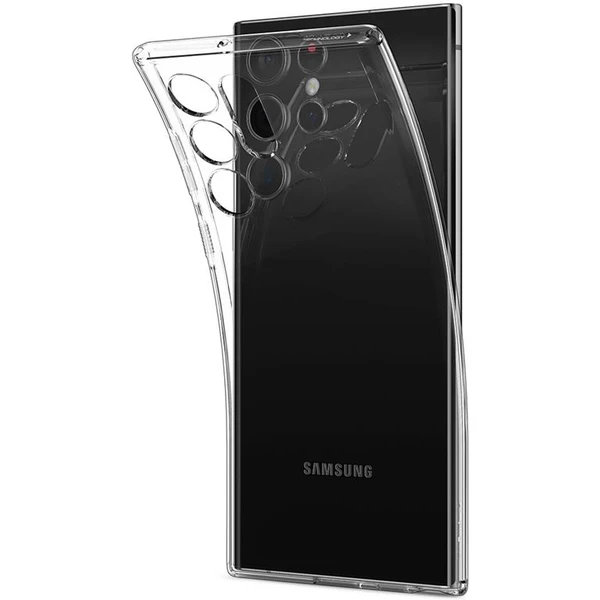 Spigen Liquid Crystal kryt Samsung Galaxy S22 Ultra čirý - Pouzdra - Obrázek OIGY600301