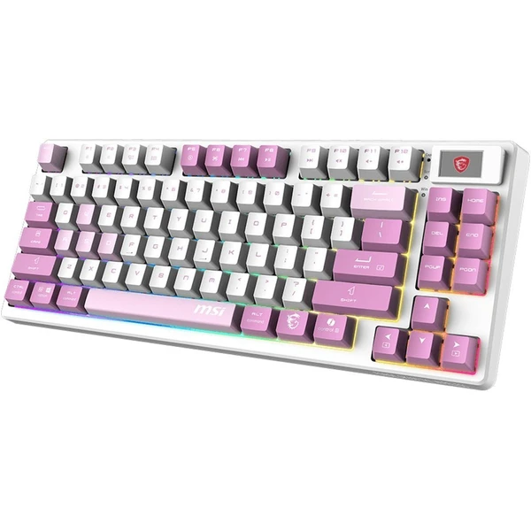MSI FORGE GK600 TKL Violet bezdrátová herní klávesnice CZ/SK - Klávesnice - Obrázek OIUF000K01