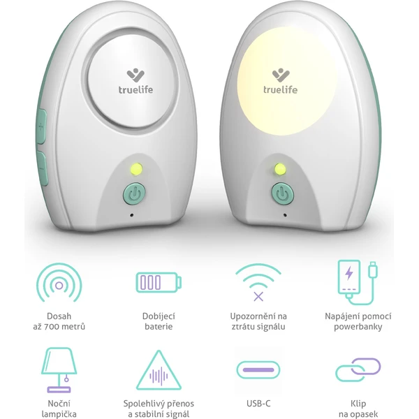 TrueLife NannyTone VM Pocket audio chůvička - Senzory - Obrázek OIUL000K01