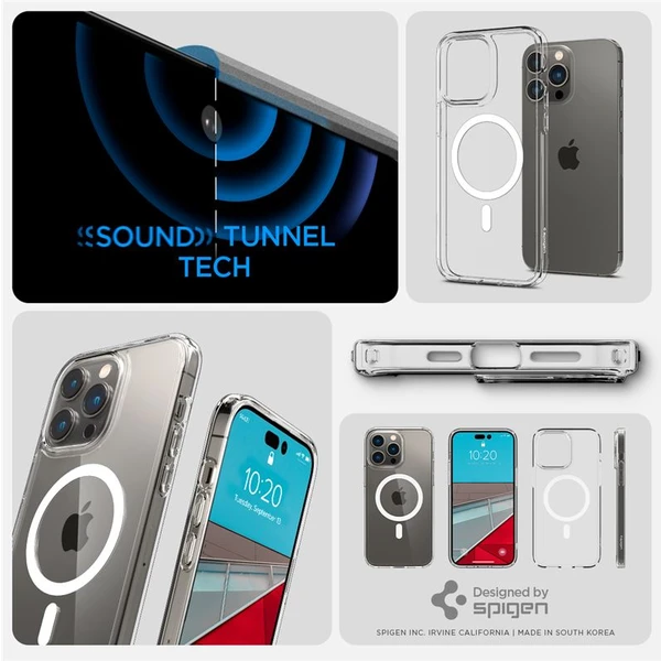 Spigen Ultra Hybrid Mag kryt iPhone 14 Pro Max bílý - Pouzdra - Obrázek OK1H300401