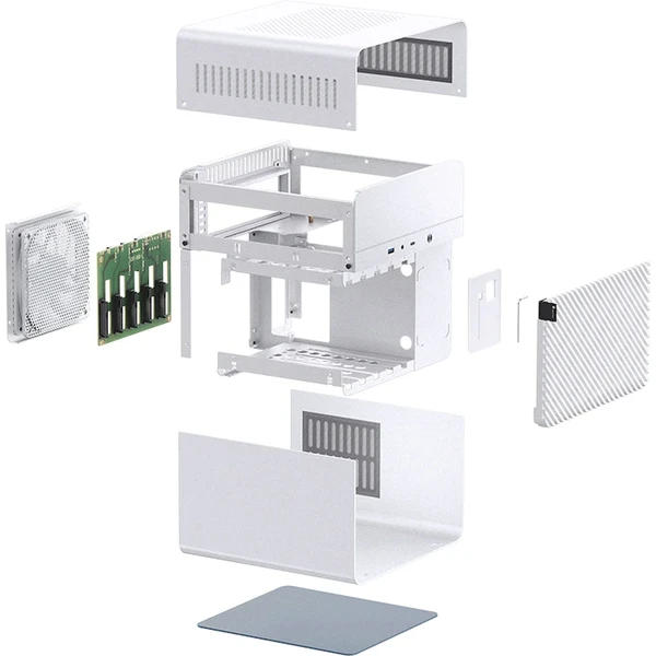 Jonsbo N2 Mini-ITX bílá - Počítačové skříně - Obrázek OKUD000K01