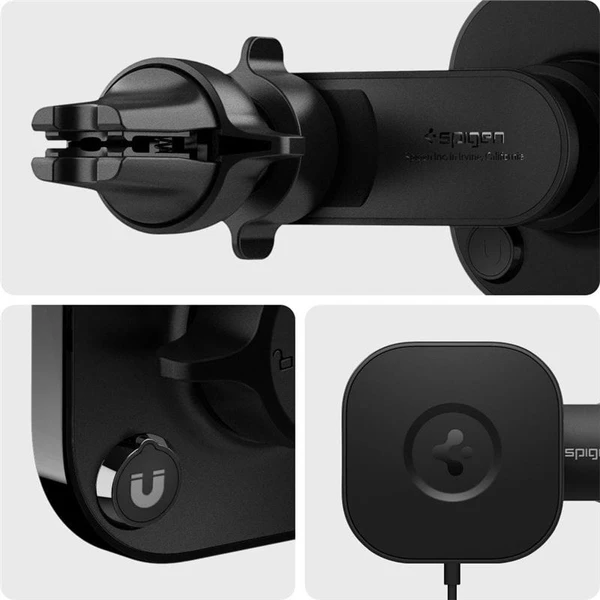 Spigen OneTap MagSafe Car Mount (ITS12W) držák do auta černý - Držáky - Obrázek ONK0000N01