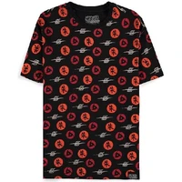 Tričko Naruto Shippuden - All-Over Print černé L - Trička