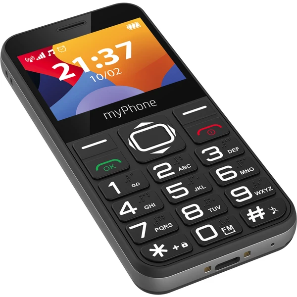 myPhone Halo 3 Senior s nabíjecím stojánkem černý - Mobilní telefony - Obrázek OORE300401