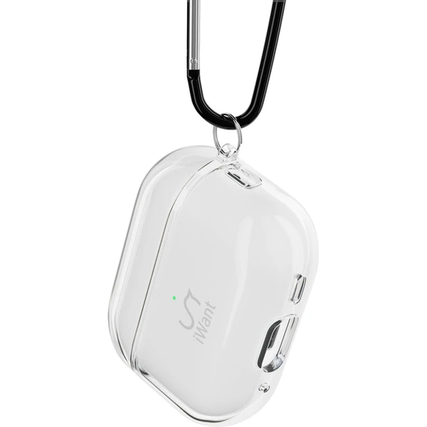 iWant AirPods Pro 3 transparentní pouzdro bílé - Pouzdra - Obrázek OPDG000K01