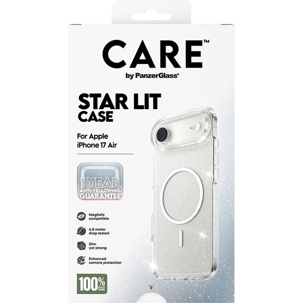 PanzerGlass® CARE Star Lit kryt s MagSafe Apple iPhone Air třpytivý/bílý - Pouzdra - Obrázek OPDH000K01