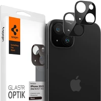 Spigen Glass tR Optik 2 Pack tvrzená skla iPhone 15/15 Plus/14/14 Plus černé - Ochranné folie a skla