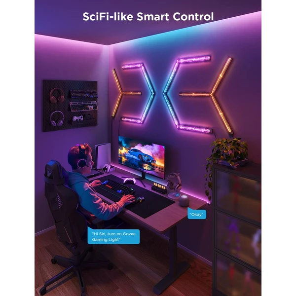 Govee Smart Gaming (4+1) nástěnné světlo - RGBIC - Chytrá osvětlení - Obrázek OQKK000K01
