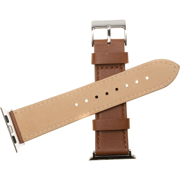 FIXED Leather Strap kožený řemínek pro Apple Watch 42/44/45mm hnědý - Řemínky - Obrázek OQTZ000501
