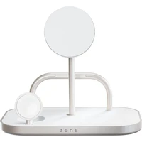 ZENS 4-in-1 MagSafe/Qi2 4v1 nabíjecí stanice (60W) stříbrná - Nabíječky