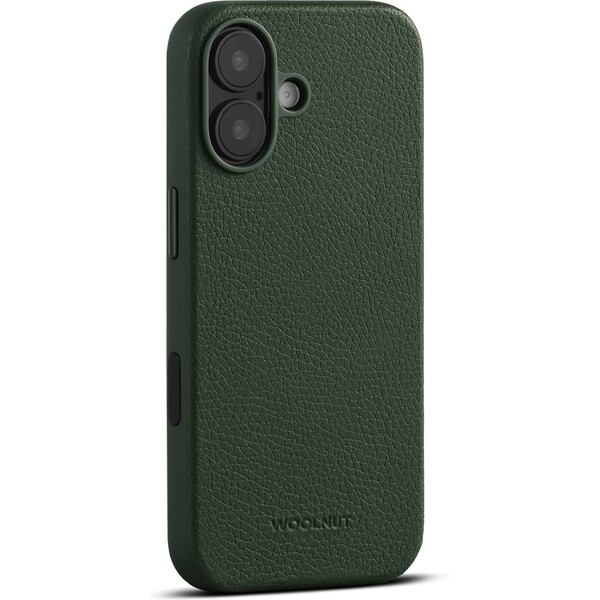 Woolnut MagSafe kožený kryt iPhone 17 tmavě zelený