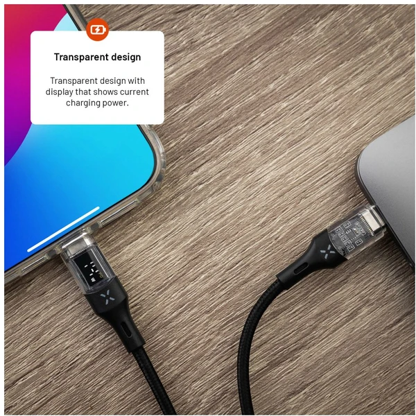 FIXED USB-C/USB-C napájecí kabel 100W 1,2m černý - Kabely a redukce - Obrázek OTM5000J01