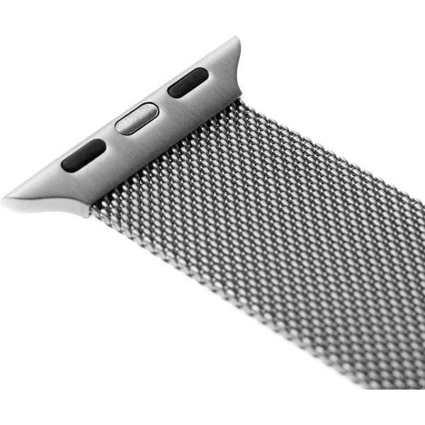 FIXED Mesh Strap síťový nerezový řemínek Apple Watch 42/44/45mm stříbrný - Řemínky - Obrázek OTQU600301