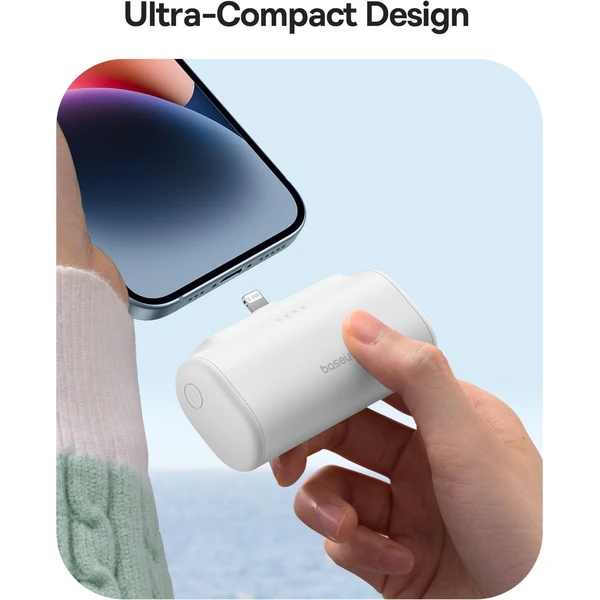 Baseus Compact powerbanka 5000mAh bílá - Powerbanky - Obrázek OTTL000K01