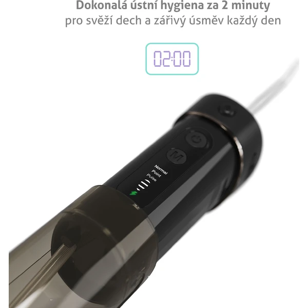 TrueLife AquaFloss Mini M50 ústní sprcha černá - Ústní sprchy - Obrázek OTUL000K01