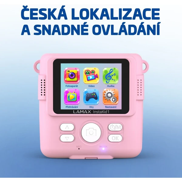 LAMAX InstaKid1 Pink - Fotoaparáty - Obrázek OUO0000L01