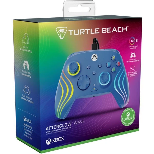Turtle Beach herní ovladač RGB Afterglow Wave (XBOX/PC) modrý - Herní ovladače - Obrázek OWMH000K01